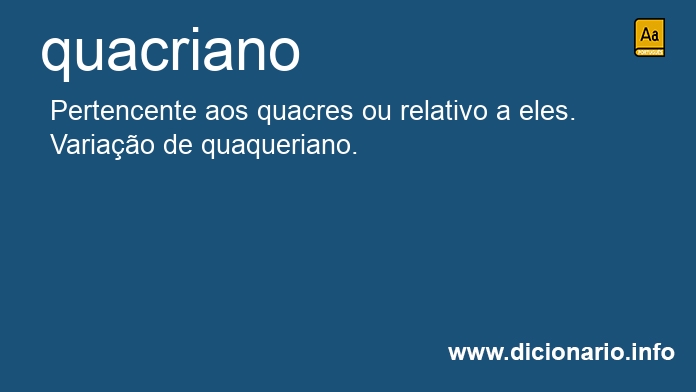 Significado de quacriano