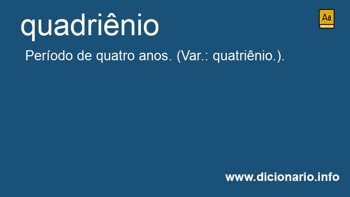 Significado de quadrinios