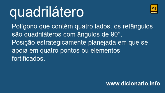 Significado de quadriltero