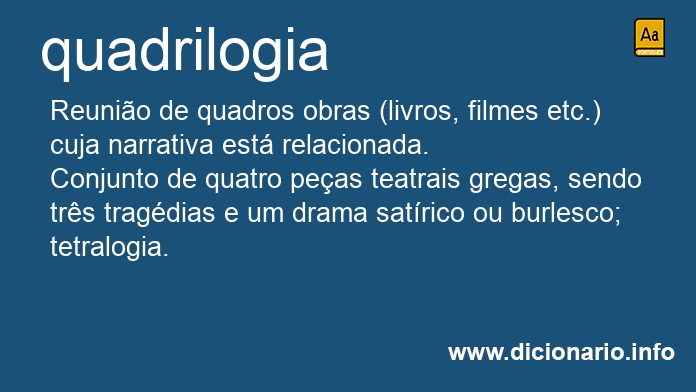 Significado de quadrilogia