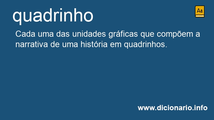 Significado de quadrinho