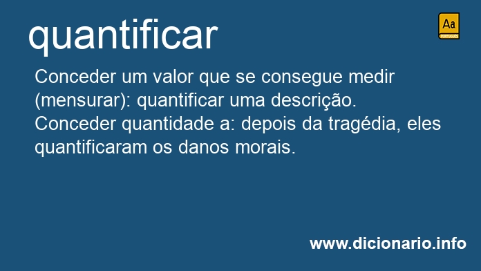 Significado de quantificavam