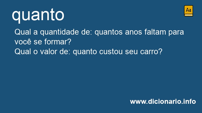 Significado de quanto