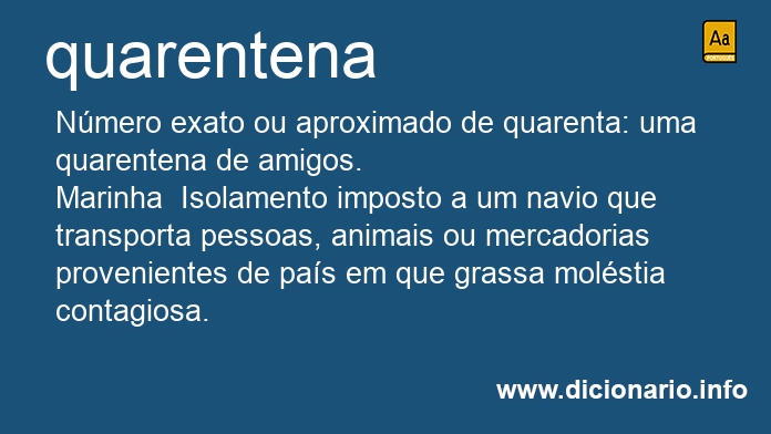 Significado de quarentena