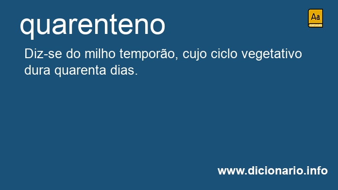 Significado de quarenteno