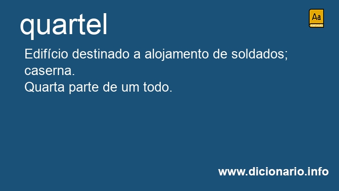 Significado de quartel