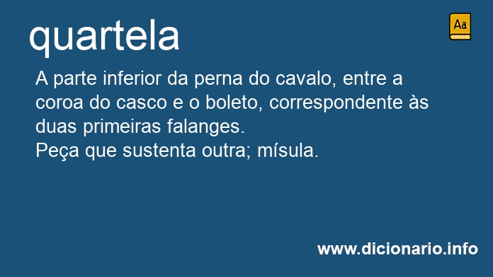 Significado de quartela