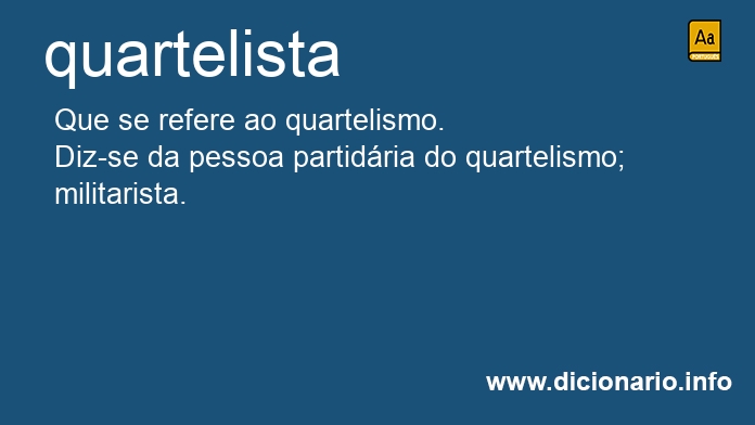 Significado de quartelista
