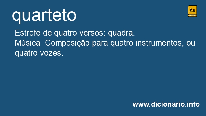 Significado de quarteto
