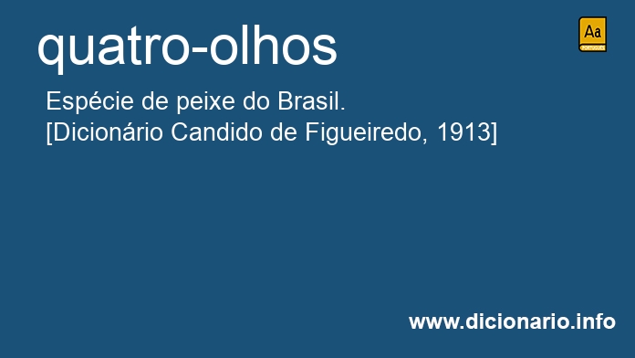 Significado de quatro-olhos