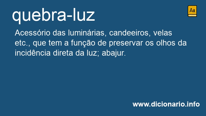 Significado de quebra-luz