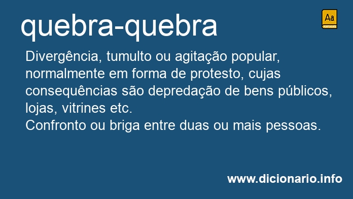 Significado de quebra-quebra