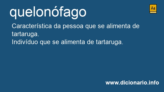 Significado de quelonfago