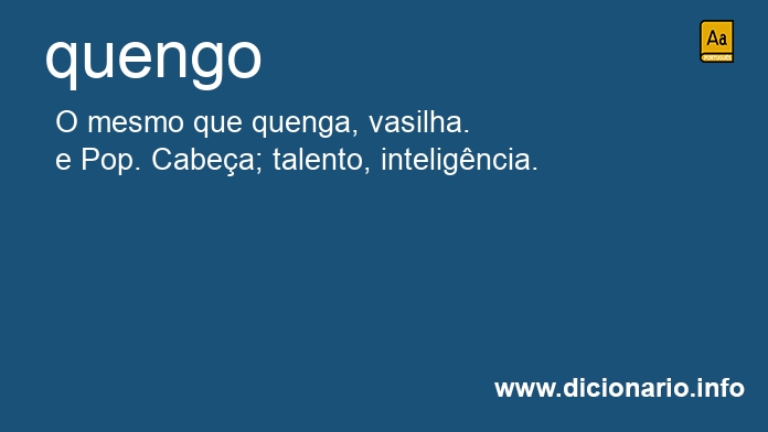 Significado de quengos