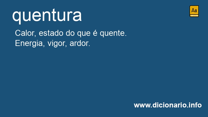 Significado de quentura