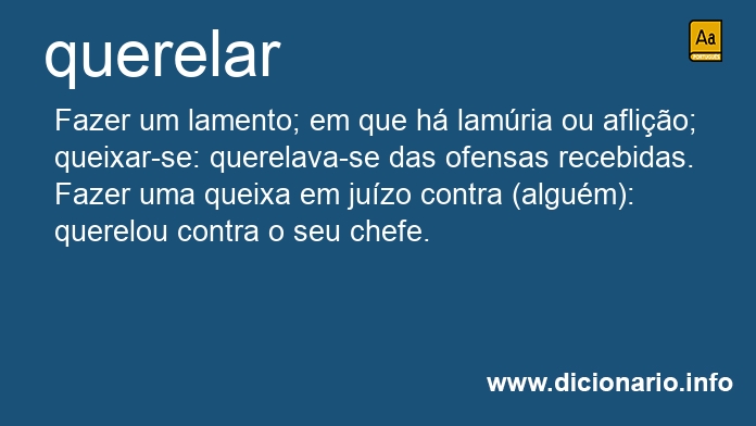 Significado de querelasse