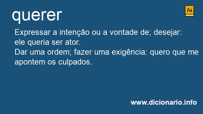 Significado de querer