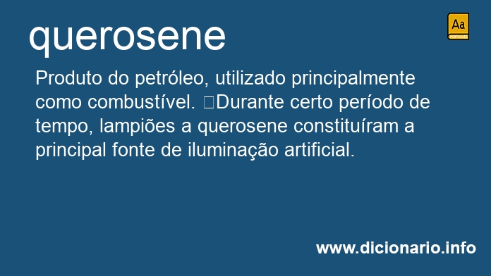 Significado de querosene