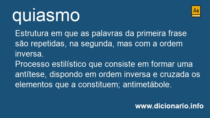 Significado de quiasmo