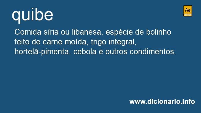 Significado de quibe