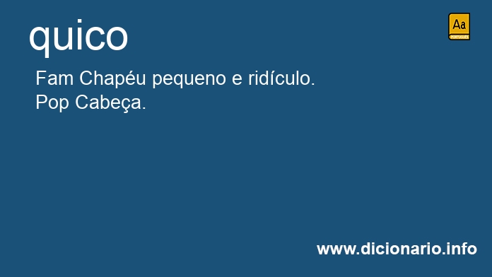 Significado de quico