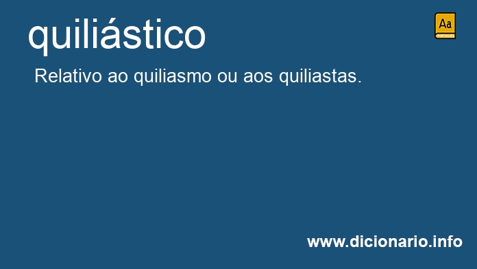 Significado de quilistico