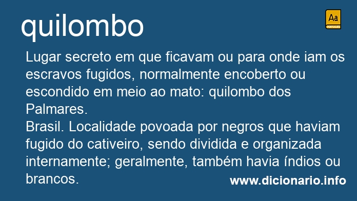 Significado de quilombo