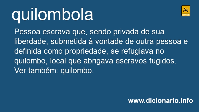 Significado de quilombola