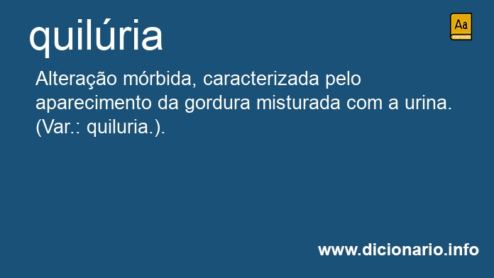 Significado de quilria