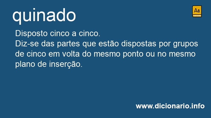 Significado de quinado
