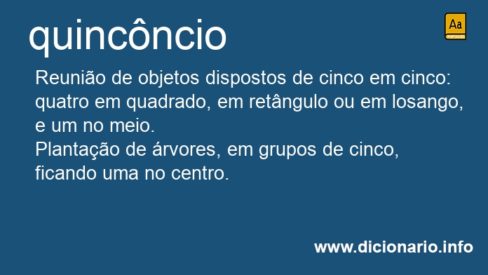 Significado de quincncio