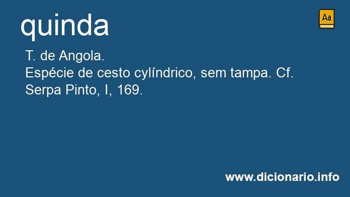 Significado de quinda