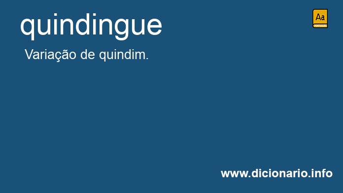 Significado de quindingue