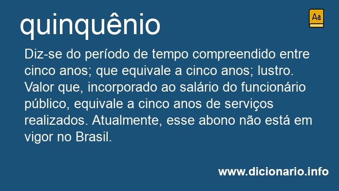 Significado de quinqunio