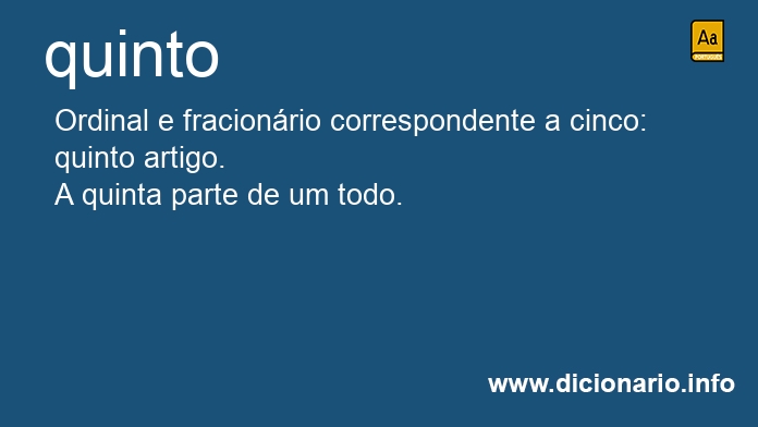 Significado de quintos