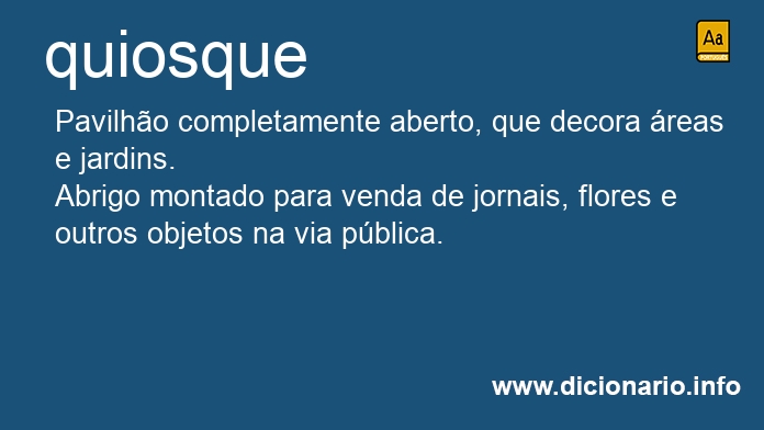 Significado de quiosques
