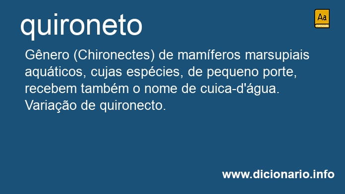 Significado de quironeto
