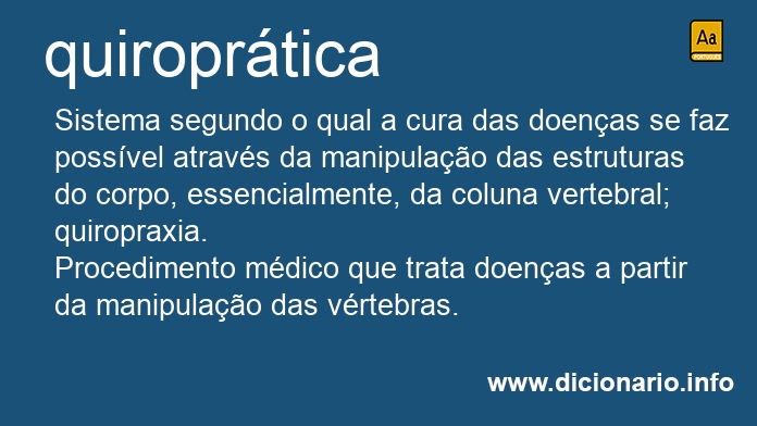 Significado de quiroprtica