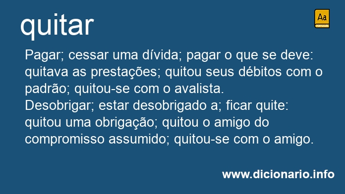 Significado de quitar