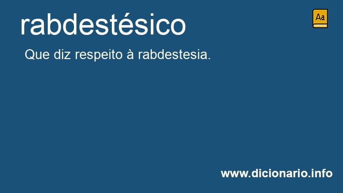 Significado de rabdestsico