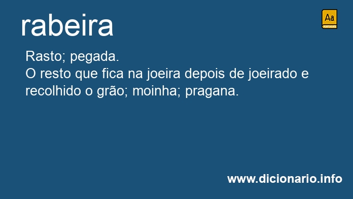 Significado de rabeiras