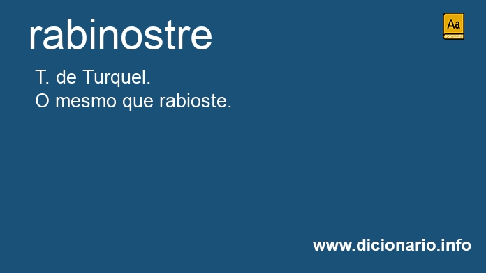Significado de rabinostre