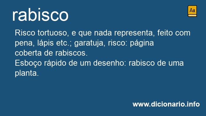 Significado de rabisco