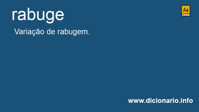 Significado de rabuge