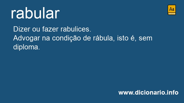 Significado de rabulasse