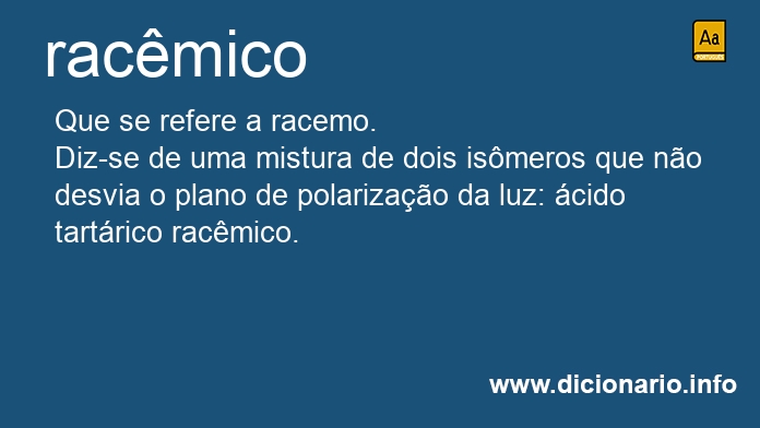 Significado de racmico