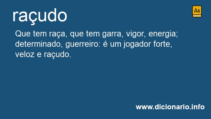 Significado de raudo
