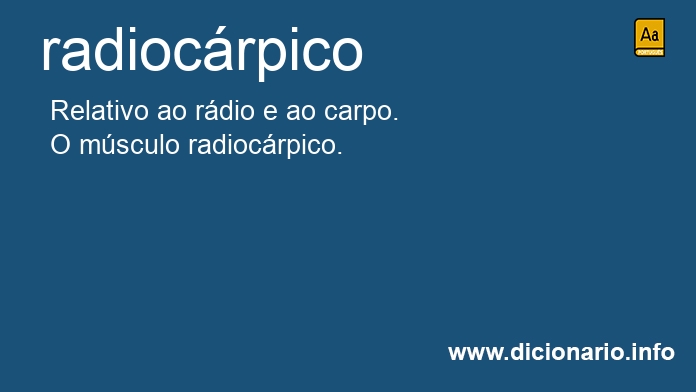 Significado de radiocrpico