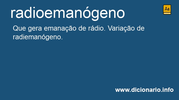 Significado de radioemangeno