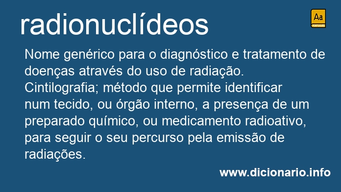 Significado de radionucldeos